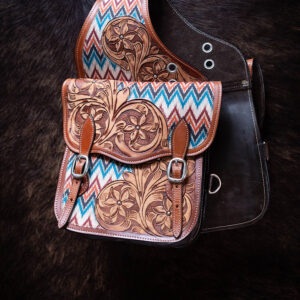 Leder-Satteltasche Shockwave