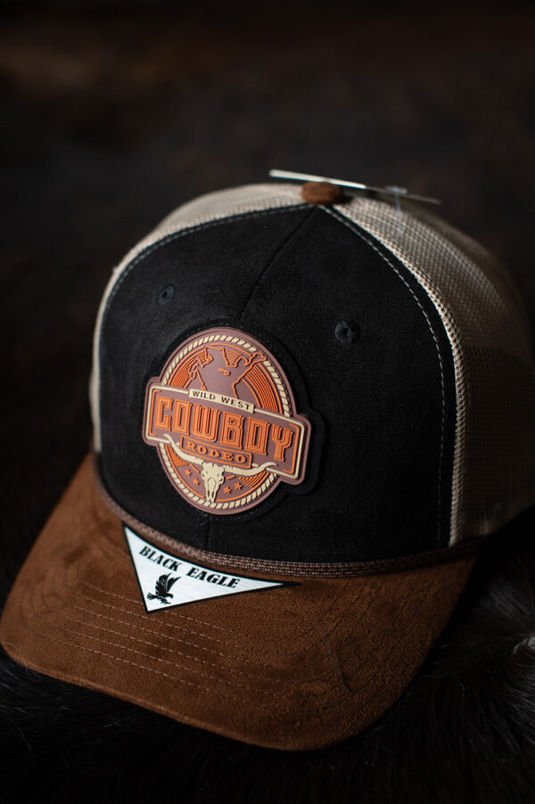 Black Cowboy Trucker Cap - rockriders-shop.ch