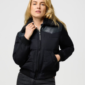 Wrangler Western Puffer Jacket – Black