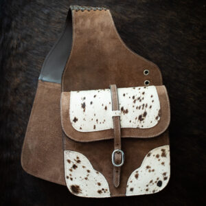 Showman® Roughout Rancher Satteltasche – Cowhide